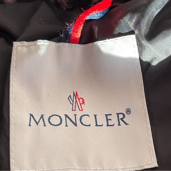 Moncler saby coat down Leopard Hood With Logo - Picture 6 of 9